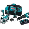 Makita XT507PT 18V LXT® Lithium‘Ion Brushless Cordless 5‘Pc. Combo Kit (5.0Ah) - One-stop shop for professional tools and equipment.