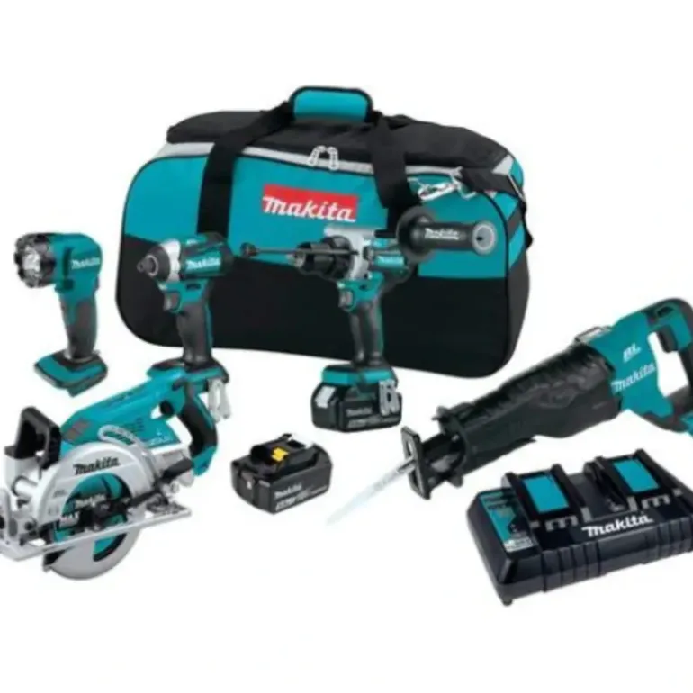 Makita XT507PT 18V LXT® Lithium‘Ion Brushless Cordless 5‘Pc. Combo Kit (5.0Ah) - One-stop shop for professional tools and equipment.