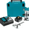 Makita XTR01T8J 18V LXT® Lithium‘Ion Brushless Cordless Compact Router Starter Kit (5.0Ah) - One-stop shop for professional tools and equipment.