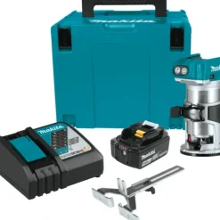 Makita XTR01T8J 18V LXT® Lithium‘Ion Brushless Cordless Compact Router Starter Kit (5.0Ah) - One-stop shop for professional tools and equipment.