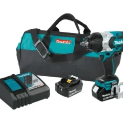 Makita XWT07T 18V LXT® Lithium‘Ion Brushless Cordless High‘Torque 3/4& Sq. Drive Impact Wrench Kit w/ Friction Ring Anvil (5.0Ah) - One-stop shop for professional tools and equipment.