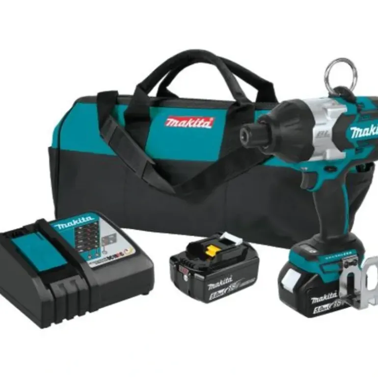 Makita XWT09T 18V LXT® Lithium‘Ion Brushless Cordless High‘Torque 7/16& Hex Impact Wrench Kit (5.0Ah) - One-stop shop for professional tools and equipment.