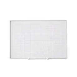 MasterVision CR1230830A 1&X 2& Grided Magnetic Porcelain Planner Board - One-stop shop for professional tools and equipment.