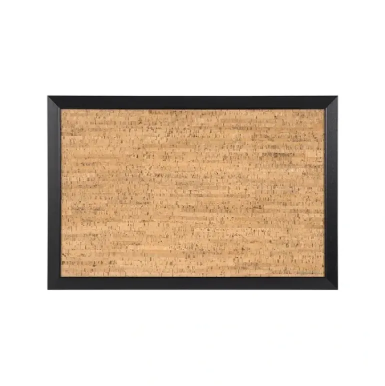MasterVision SF0422581012 Black Kamashi Natural Cork Bulletin Wood Framed Board - One-stop shop for professional tools and equipment.