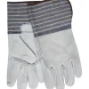 MCR Safety 1418A A Grade Select Shoulder Leather Split Leather Palm Work Gloves 4.5 Inch Plasticized Gauntlet Cuff Full Leather Back (1 DZ) - One-stop shop for professional tools and equipment.