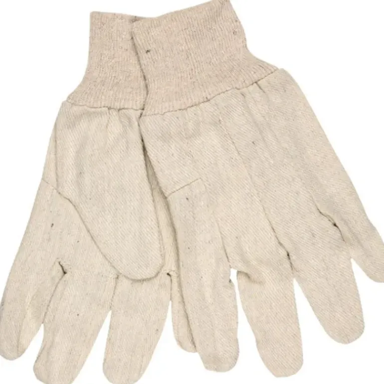 MCR Safety 8100A Tan Canvas Work Gloves Clute Pattern with Knit Wrist Cotton Polyester Blend Wing Thumb (1 DZ) - One-stop shop for professional tools and equipment.