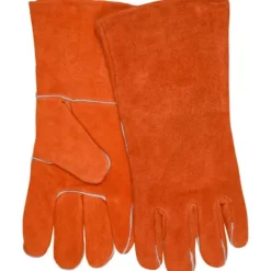 MCR Safety 4300B MCR Safety Welding Leather Welding Work Gloves Russett Economy Grade Shoulder Leather Wing Thumb (1 DZ) - One-stop shop for professional tools and equipment.