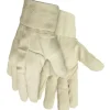 MCR Safety 8100B Tan Canvas Work Gloves 2.5 Inch Band Top Cotton Polyester Blend Wing Thumb (1 DZ) - One-stop shop for professional tools and equipment.