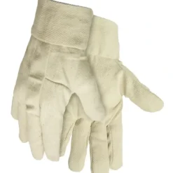 MCR Safety 8100B Tan Canvas Work Gloves 2.5 Inch Band Top Cotton Polyester Blend Wing Thumb (1 DZ) - One-stop shop for professional tools and equipment.