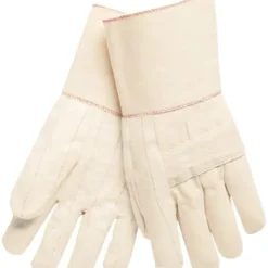MCR Safety 9124G Hot Mill Work Gloves 24 Ounce Regular Weight Fabric 4.5 Inch Plasticized Gauntlet Cuff Knuckle Strap (1 DZ) - One-stop shop for professional tools and equipment.