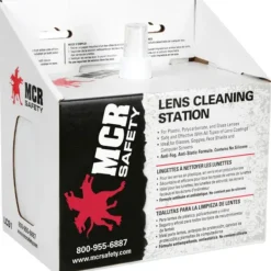 MCR Safety LCS1 Lens Cleaning Station 8 Ounce Cleaning Solution in Pump Bottle 2 Boxes of 300 Tissues (1 EA) - One-stop shop for professional tools and equipment.