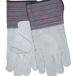 MCR Safety 1318 Long Gauntlet Split Leather Work Gloves Full Leather Back B Grade Select Shoulder Leather 4.5 Inch Rubberized Safety Cuff (1 DZ) - One-stop shop for professional tools and equipment.