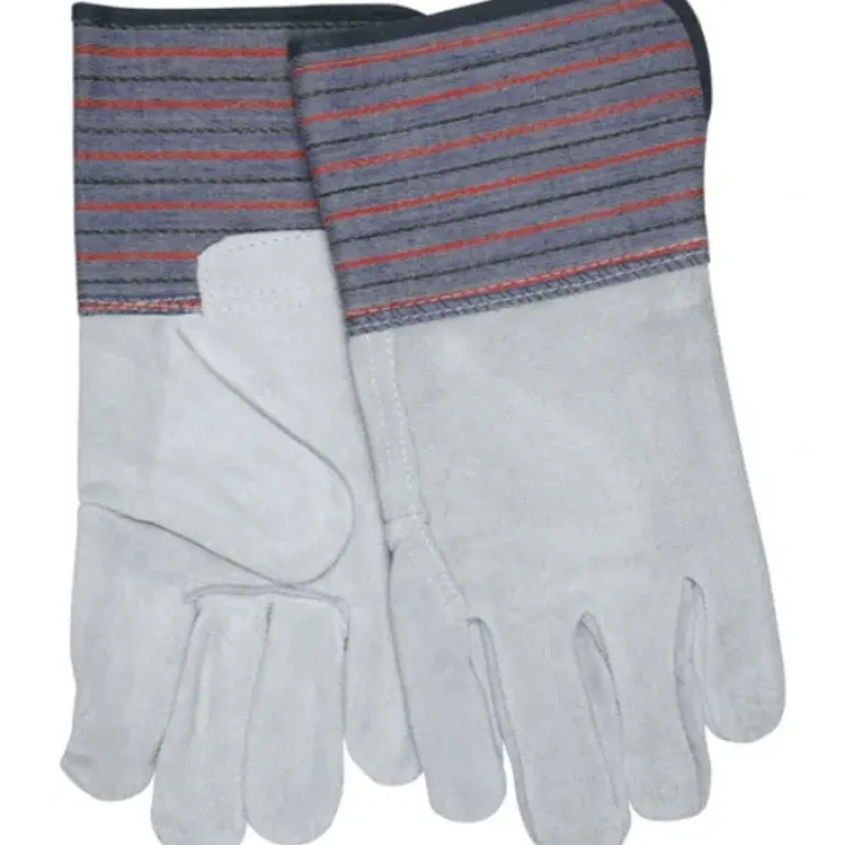 MCR Safety 1318 Long Gauntlet Split Leather Work Gloves Full Leather Back B Grade Select Shoulder Leather 4.5 Inch Rubberized Safety Cuff (1 DZ) - One-stop shop for professional tools and equipment.