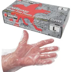 MCR Safety 5040 .4 mil (.80 g) SensaTouch™ Gloves Powder Free Disposable Polyethylene Industrial Food Service Grade Embossed Finish 10 Inches Clear (1 CS) - One-stop shop for professional tools and equipment.