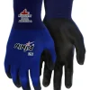 MCR Safety N9696L Ninja® Lite Work Gloves 18 Gauge Blue Nylon Shell Polyurethane (PU) Coated Palm and Fingertips (1 DZ) - One-stop shop for professional tools and equipment.