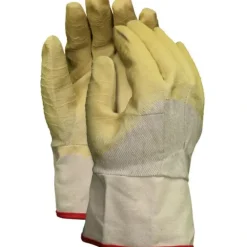 MCR Safety 6810 Rubber Coated Canvas Work Gloves Crinkle Texture Finish Duck Safety Cuff Industrial Grade Gloves (1 DZ) - One-stop shop for professional tools and equipment.