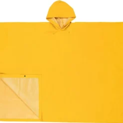 MCR Safety 2000 Schooner 2 Series Rain Poncho .35mm PVC / Polyester Material, One size Attached Hood, Side Snap Closure, Yellow (1 EA) - One-stop shop for professional tools and equipment.