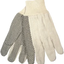MCR Safety 8808S Dotted Canvas Work Gloves Clute Pattern with Knit Wrist Cotton Polyester Blend Straight Thumb (1 DZ) - One-stop shop for professional tools and equipment.