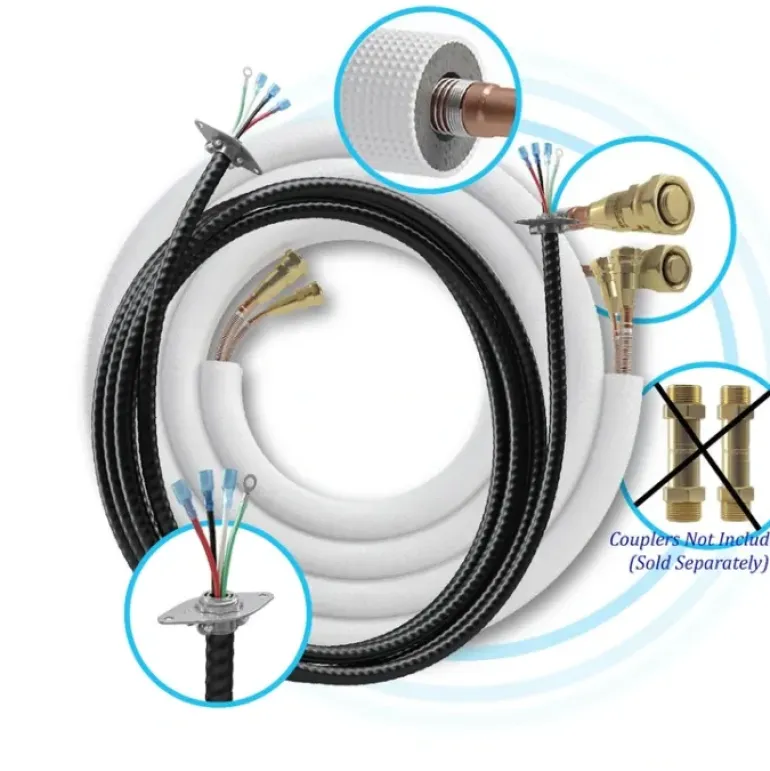 MrCool DIY50-3858C 50ft x 3/8in x 5/8in Pre-Charged Line-Set and DIY Pro Cable for DIY 24000 and 36000 BTU Wall Mounted Air Handlers - One-stop shop for professional tools and equipment.