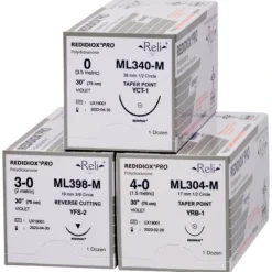Myco Medical ML452-M - REDIDIOX® PRO Absorbable Monofilament, PDO Synthetic Suture, Size 4-0, Length 30&, 24 mm 3/8 Circle Reverse Cutting Needle - UOM 12/BX - One-stop shop for professional tools and equipment.