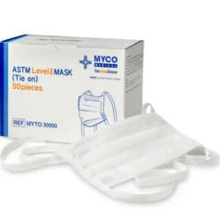 Myco Medical MYTO 30000 ASTM Level 3 Tie On Procedure Mask - UOM 1000 EA/CS - One-stop shop for professional tools and equipment.