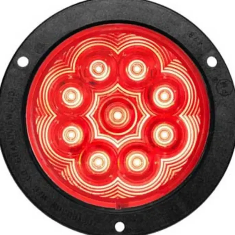 Peterson 1218KR-9 Led Stop/Turn/Tail, Light, Round, Ece, Amp, Flange-Mount Kit 4″ Multi-Volt, Red, Poly Bag - One-stop shop for professional tools and equipment.