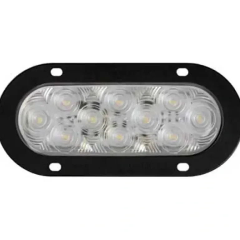 Peterson M822C-10 Led Back-Up Light, Oval, Flange-Mount 7.88″X3.63″, Multi-Volt, White, Bulk Pack - One-stop shop for professional tools and equipment.