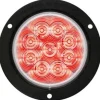 Peterson M818CR-9 Led Stop/Turn/Tail, Round, Amp, Flange-Mount 4″, Multi-Volt, Red, Clear Lens, Bulk Pack - One-stop shop for professional tools and equipment.