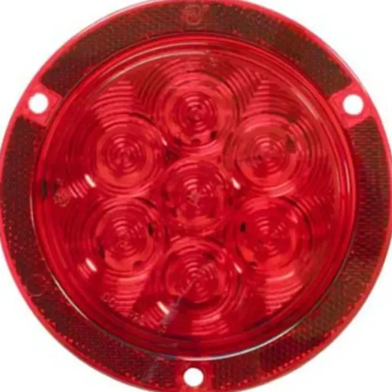 Peterson M829R-7 Led Stop/Turn/Tail, Round, W/ Reflex, Flange-Mount 4″, Red, Bulk Pack - One-stop shop for professional tools and equipment.