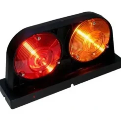 Peterson 308R Incandescent Stop/Turn/Tail, Agricultural, Round, Dual Housing, Curbside, 10.93″X5.42″, Red + Amber, Poly Bag - One-stop shop for professional tools and equipment.
