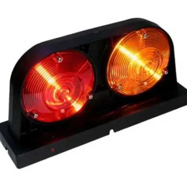 Peterson 308R Incandescent Stop/Turn/Tail, Agricultural, Round, Dual Housing, Curbside, 10.93″X5.42″, Red + Amber, Poly Bag - One-stop shop for professional tools and equipment.