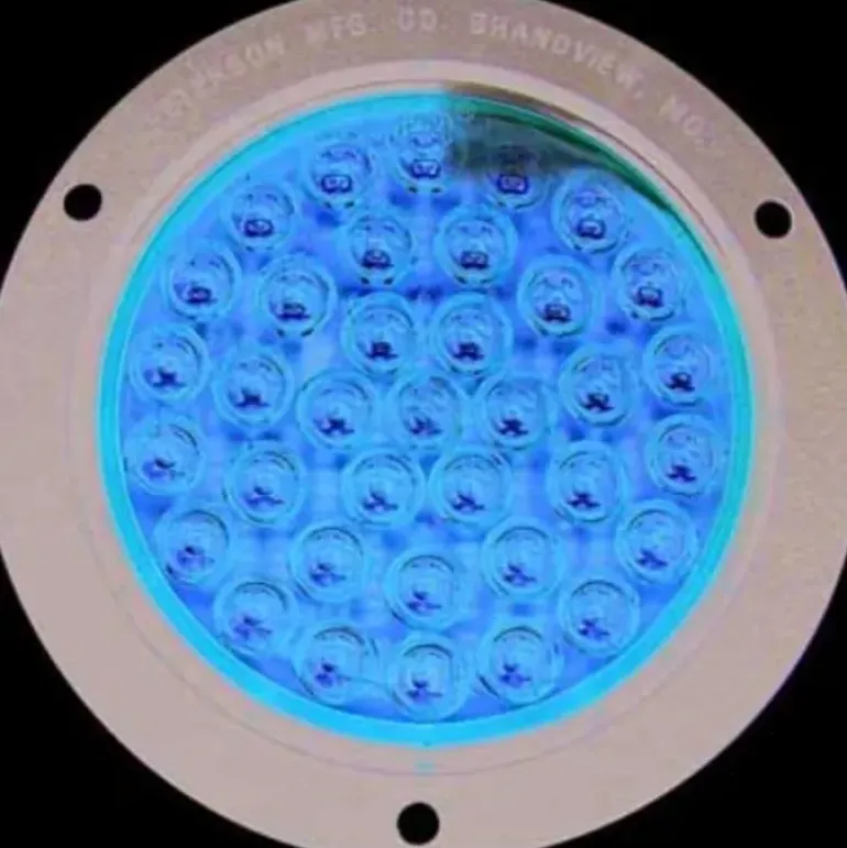 Peterson 866SAF-1 Piranha® 36-Diode Led 4″ Round Strobe & Rear Turn Signal W/Sync, Multi-Volt, Amber, Flange Mount, Curbside High, Poly Pack - One-stop shop for professional tools and equipment.