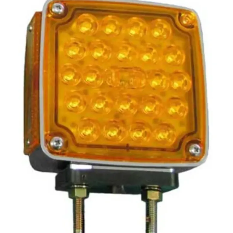 Peterson V327R Led Park/ Turn Signal, W/ Side Marker, Rectangular, Amber/Red, Curbside, 4.72″X4.59″, Amber + Red, Viz Pack - One-stop shop for professional tools and equipment.