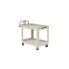 Rubbermaid FG450088BEIG BRUTE HEAVY-DUTY ERGO HANDLE UTILITY CART, LIPPED SHELF, SMALL, 500 LB. CAPACITY - BEIGE - One-stop shop for professional tools and equipment.