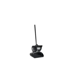 Rubbermaid FG253200BLA EXECUTIVE SERIES„ LOBBY PRO® DUSTPAN WITH COVER, LONG HANDLE, BLACK - One-stop shop for professional tools and equipment.