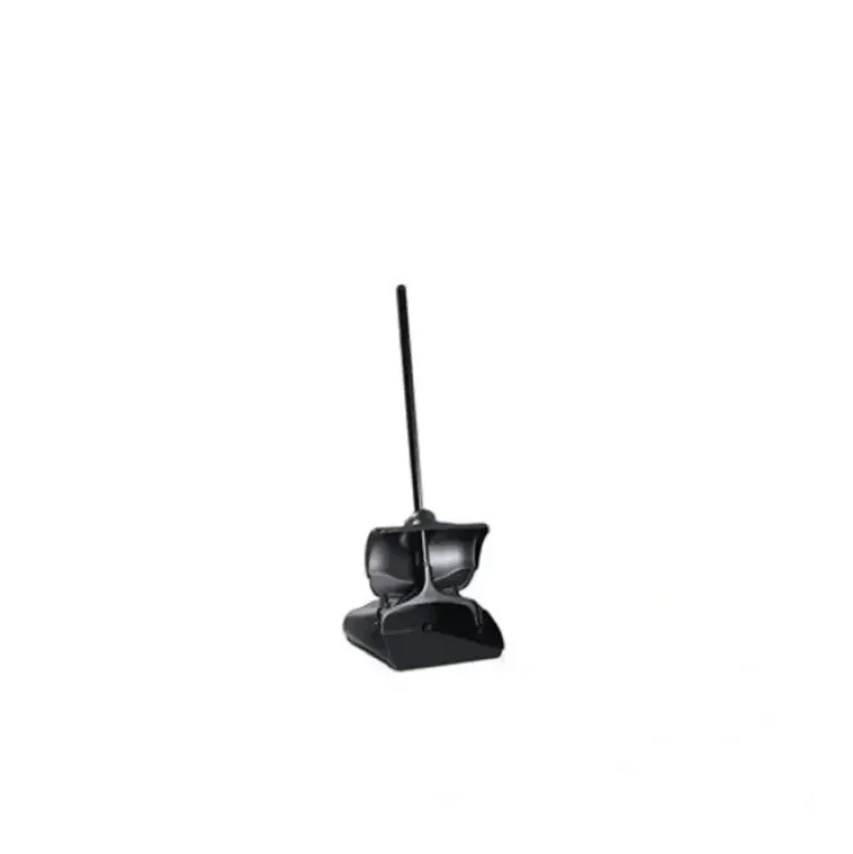 Rubbermaid FG253200BLA EXECUTIVE SERIES„ LOBBY PRO® DUSTPAN WITH COVER, LONG HANDLE, BLACK - One-stop shop for professional tools and equipment.