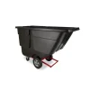 Rubbermaid FG131400BLA ROTOMOLDED TILT TRUCK, UTILITY DUTY, 1 CUBIC YARD, BLACK - One-stop shop for professional tools and equipment.