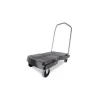 Rubbermaid FG440100BLA TRIPLE TROLLEY WITH USER FRIENDLY HANDLE, STANDARD DUTY WITH 5 IN CASTERS, BLACK - One-stop shop for professional tools and equipment.