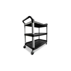 Rubbermaid FG409100BLA XTRA„ UTILITY CART, OPEN SIDED, 300 LB. CAPACITY, BLACK - One-stop shop for professional tools and equipment.