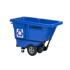 Rubbermaid FG130573BLUE BRUTE ROTOMOLDED TILT TRUCK, STANDARD DUTY, 1/2 CUBIC YARD, BLUE RECYCLING - One-stop shop for professional tools and equipment.