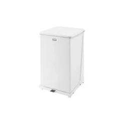 Rubbermaid FGST40EPLWH DEFENDERS® SQUARE STEP CAN 25 GAL SKY WHITE - One-stop shop for professional tools and equipment.