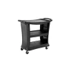Rubbermaid FG9T6800BLA EXECUTIVE SERIES SERVICE CART, 300 LB. CAPACITY, BLACK - One-stop shop for professional tools and equipment.