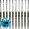 Spyder 600646-10 Spyder 10-Pack Hex 10 1/4-In X 7-1/8-In Tungsten Carbide Tipped Steel Hole Saw Pilot Bit - One-stop shop for professional tools and equipment.