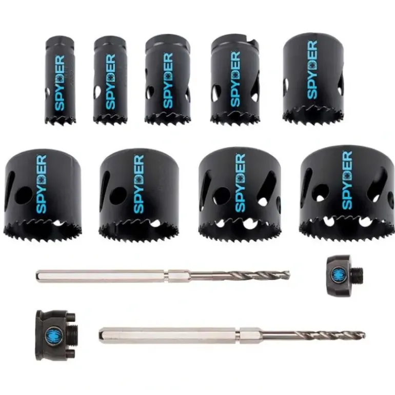 Spyder 600887 Spyder 13-Piece Bi-Metal Arbored Hole Saw Kit Set - One-stop shop for professional tools and equipment.