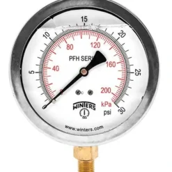 Winters Instruments PFH812R1 Pfh Hydraulic Stainless Steel Liquid Filled Pressure Gauge - One-stop shop for professional tools and equipment.
