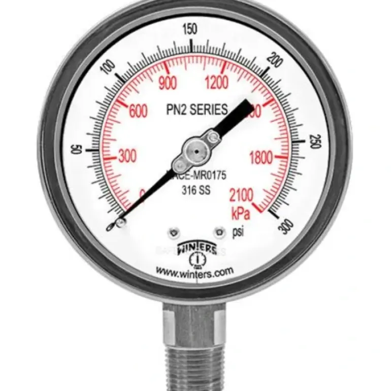 Winters Instruments PN21123N Pn2 Nace Liquid Filled Pressure Gauge-Mr0175-2002 - One-stop shop for professional tools and equipment.
