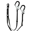 Yates Gear 876-12B Adjustable Dual Leg 6-12 Ft. Free Fall Lanyard - 2 1/2& Aluminum Ladder Hook (Black) - One-stop shop for professional tools and equipment.
