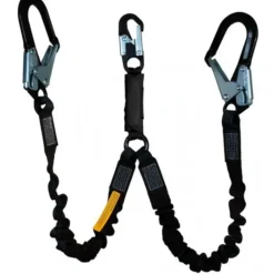 Yates Gear 881-12 Dual Elastic Legs W/6-12 Ft Free Fall Lanyard - 2 1/2& Aluminum Ladder Hooks - One-stop shop for professional tools and equipment.