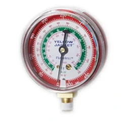 Yellow Jacket 49033 2 1/2& gauge, red pressure, bar & psi, R-22/134a/404AÂ (Â°C)Â  - One-stop shop for professional tools and equipment.