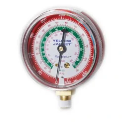 Yellow Jacket 49063 2 1/2& gauge, red pressure, bar & psi, R-134a/404A/407CÂ (Â°C)Â  - One-stop shop for professional tools and equipment.